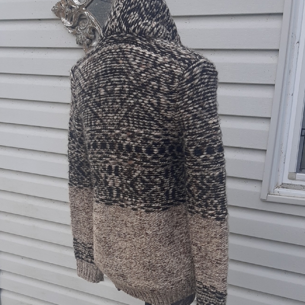 Wilfred🤎FREE Black/Chocolate/Taupe Cream Knit MADE FROM ITALIAN YARN Sz S - Picture 4 of 10